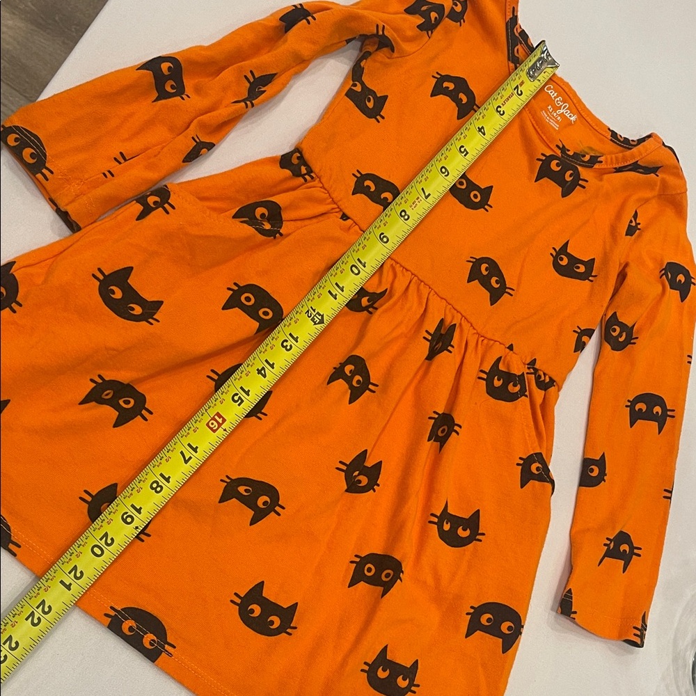 Cat & Jack Halloween Pumpkin Dresses- set of TWO Orange 4/5T - Picture 5 of 16